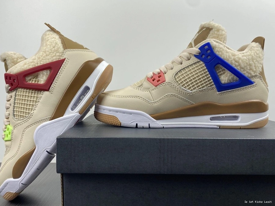 DC0790-103 Jordan Retro Blue 4 Shoes Beige Red Blue Air 1006